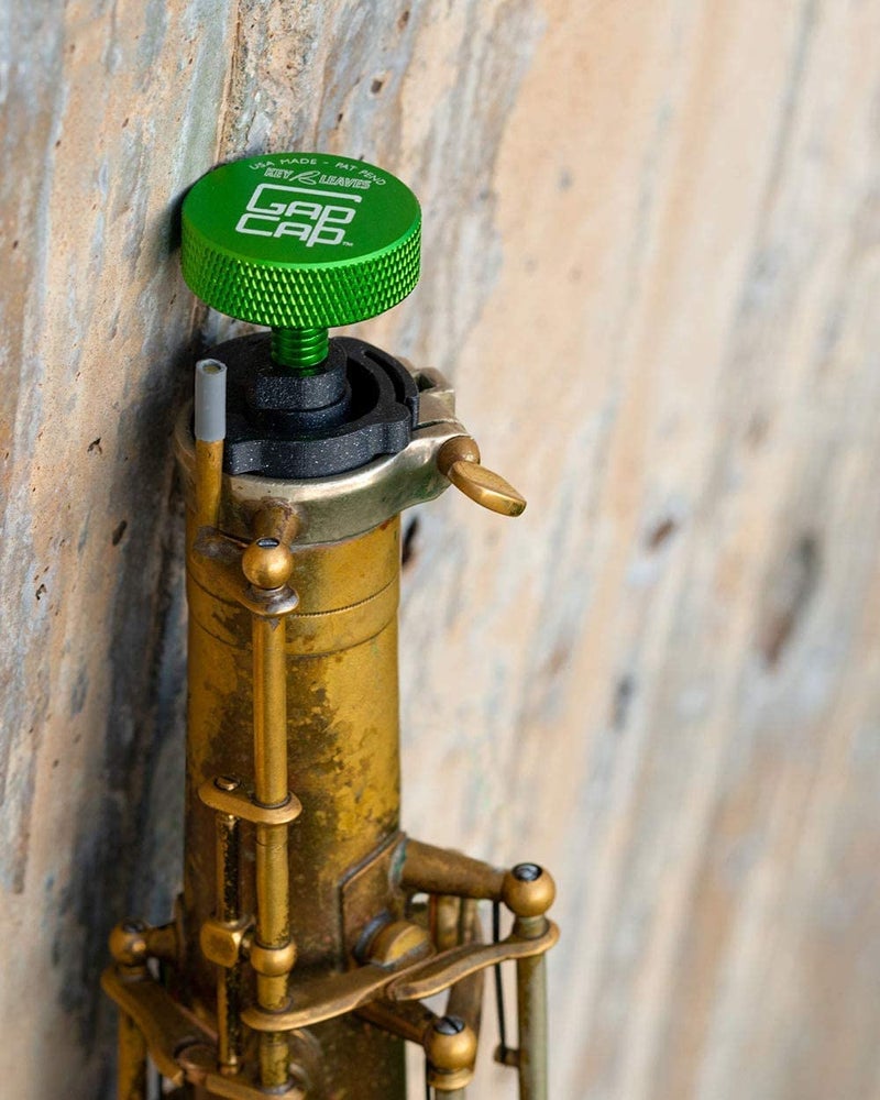 Key Leaves GapCap Tenor Saxophone end plug flex fits in your sax, expands to fit your case, vents air to dry the body tube, and shock absorbs impact like no other end cap - Image 4